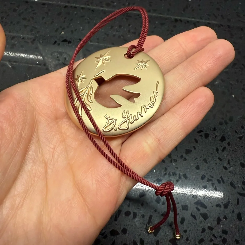New David Yurman 2023‎ Dove Ornament 1.75”